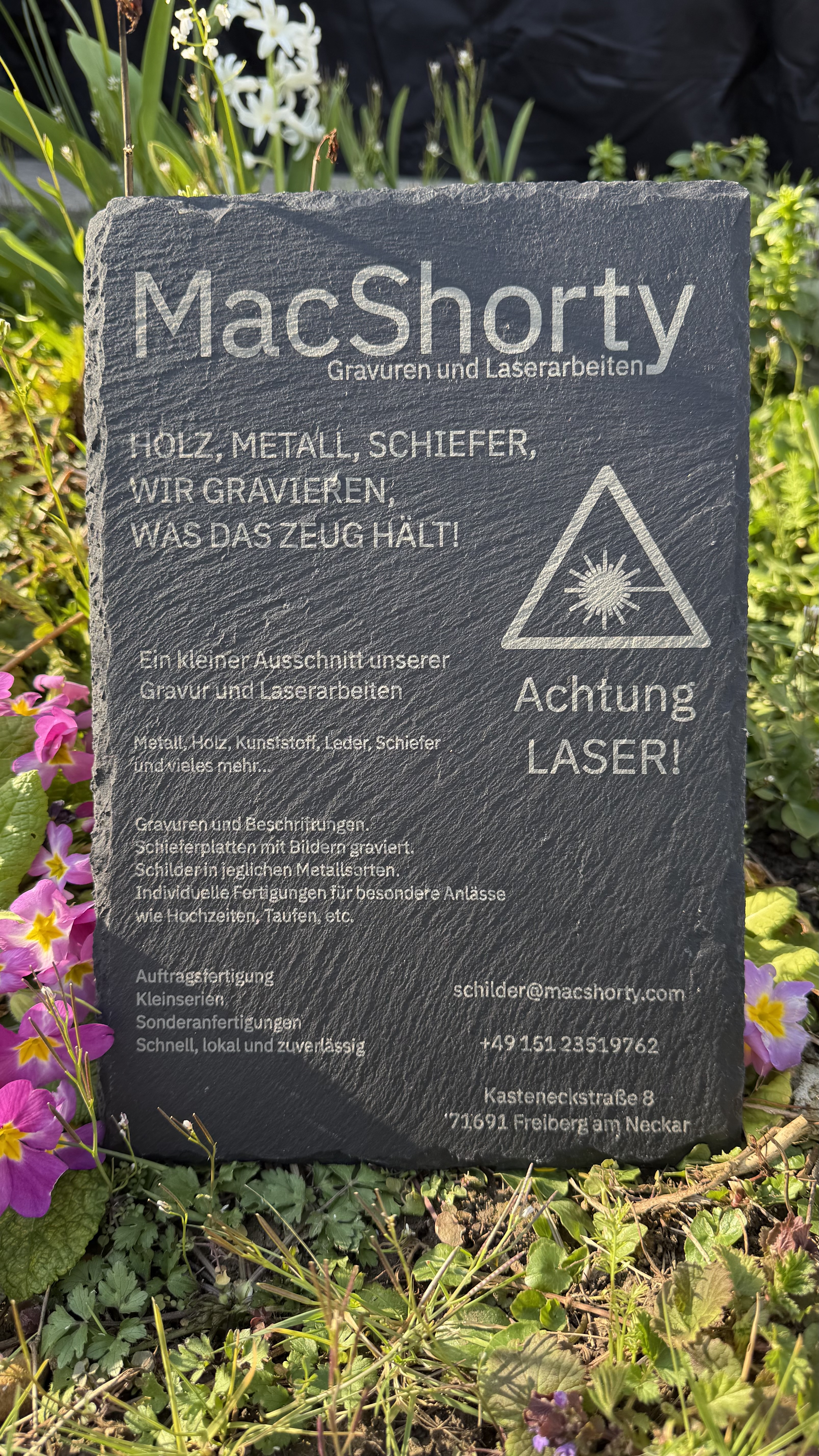 MacShorty Schiefer-Schild